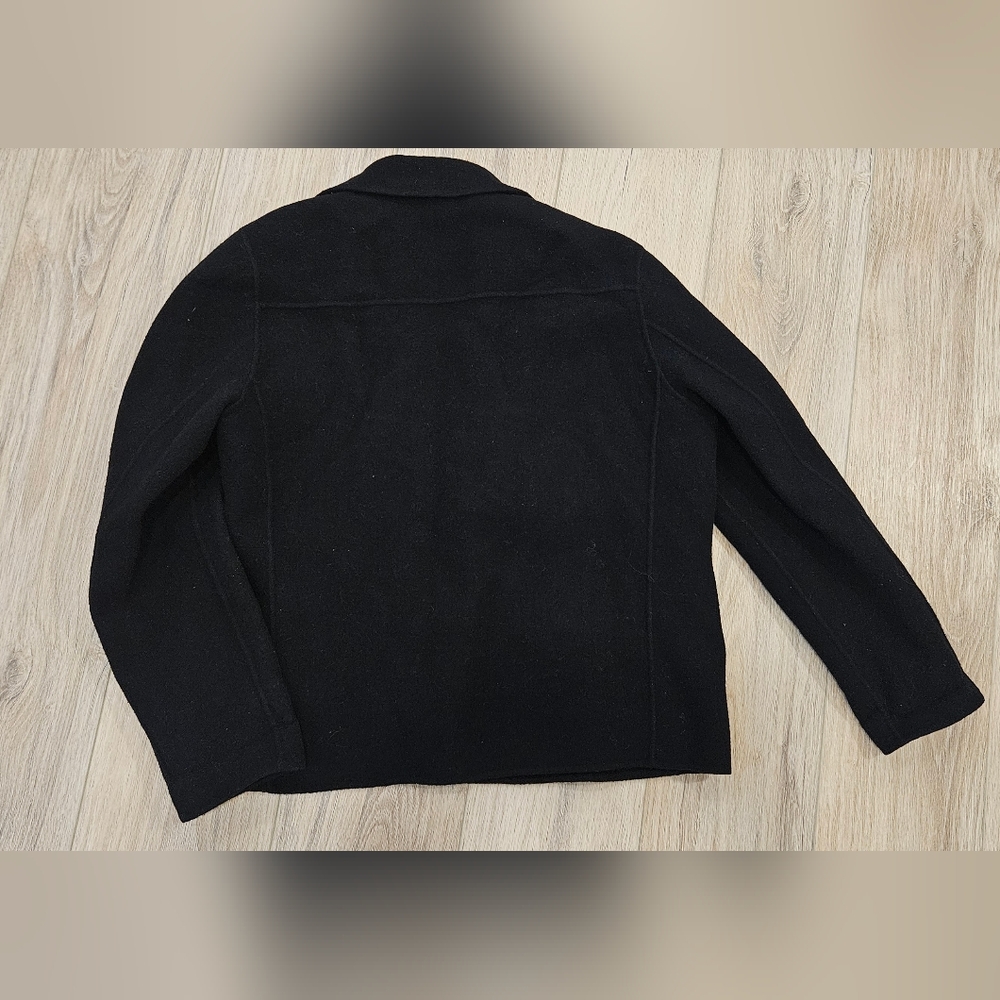 Pendleton Classic Black Blazer 100% Wool Size L - image 4